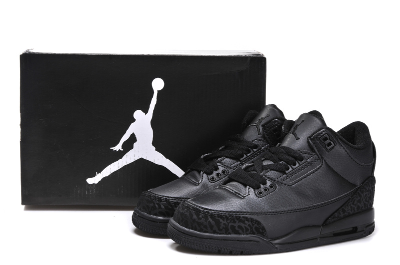 Air Jordan 3 Kid\'S Shoes Black Online